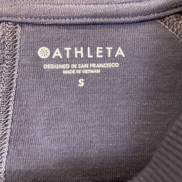 Athleta Sundown Sweatshirt Dip Dye Sz Small Medieval Violet Crewneck Pullover - Picture 3 of 9
